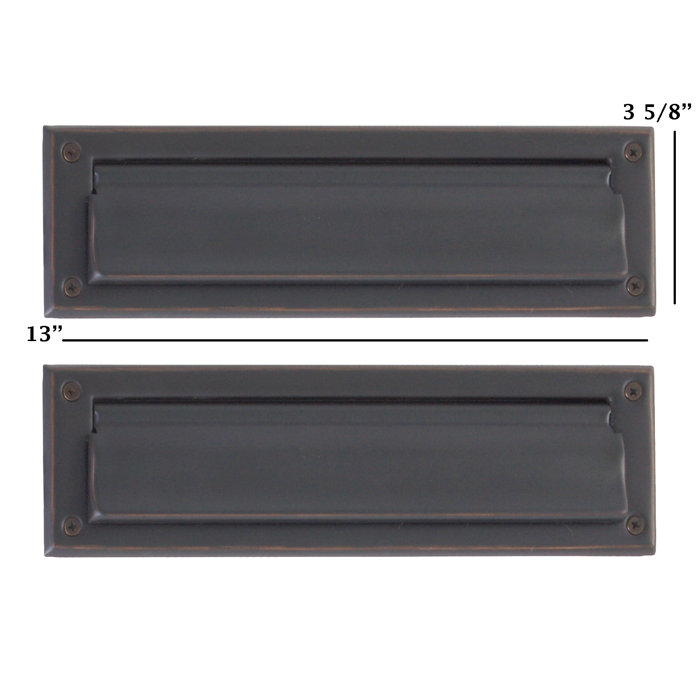 BRASS Accents 13 in x 4 in Brass Mail Slot & Reviews Wayfair